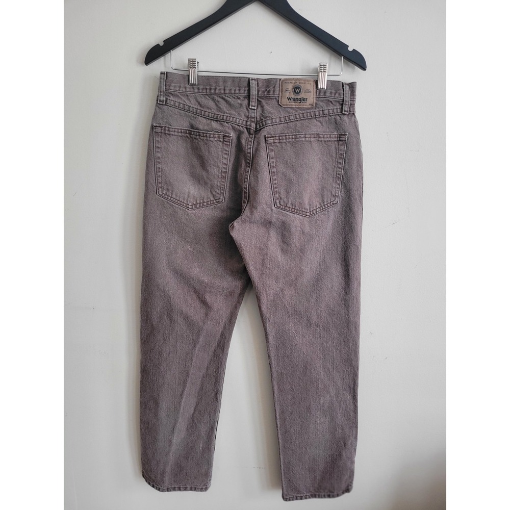 Wrangler Authentics Jeans Mens 32x30 Trendy Brown Mocha Relaxed Straight Leg - Picture 2 of 10